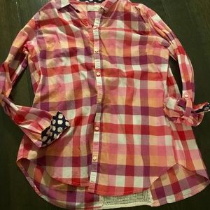 Anthropologie Plaid Button Up